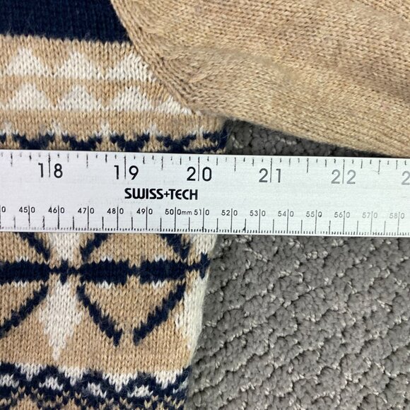 Vintage Arnold Palmer Fair Isle Cardigan Sweater Men's Medium Grandpa Grunge - Picture 7 of 8